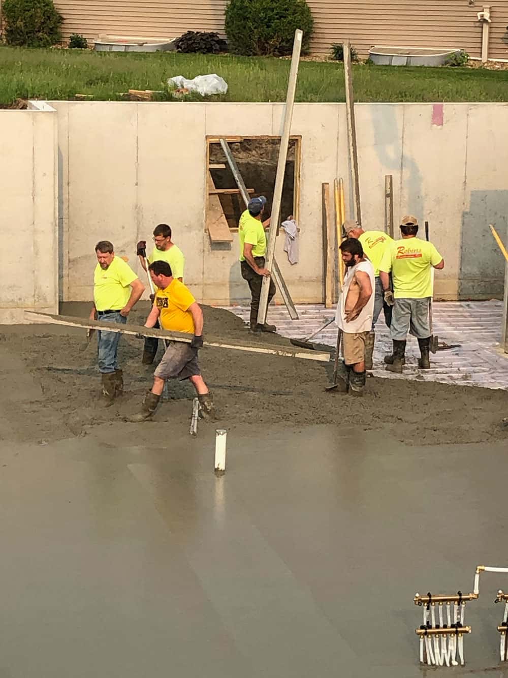 Residential Concrete | Roberts Construction Inc | Victor, IA